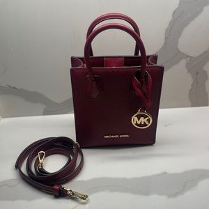Michael Kors Red wine mini tote